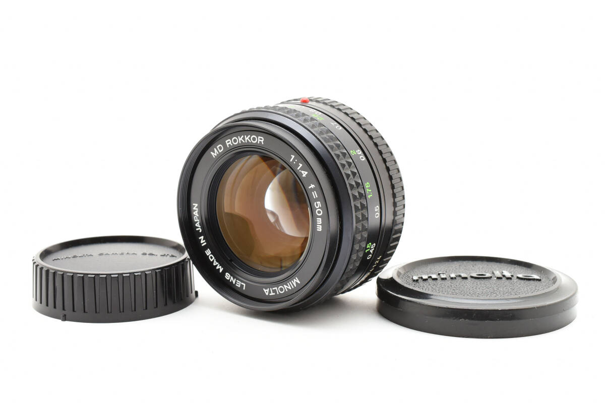 【美品】 MINOLTA ミノルタ MD ROKKOR 50mm F1.4 【動作確認済み】 #2526021拍卖