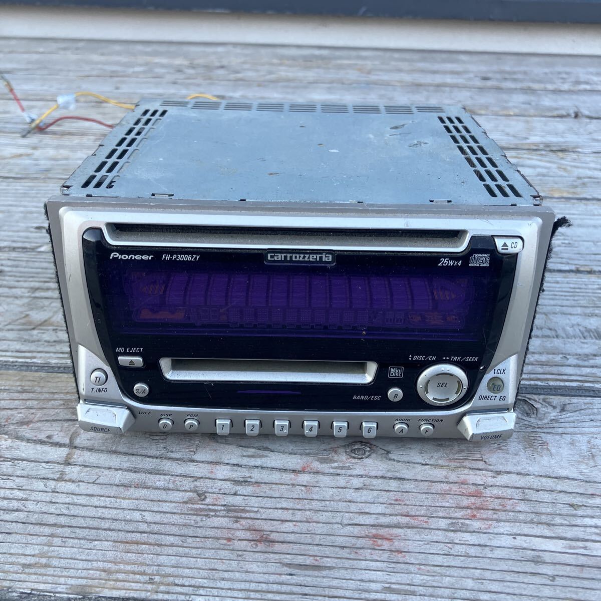 パイオニア カロッツェリア FH-P3006ZY DIN一体型カーオーディオ(MD・CD対応) カーステレオ CD プレーヤー 旧車 ビンテージ レトロ MD拍卖