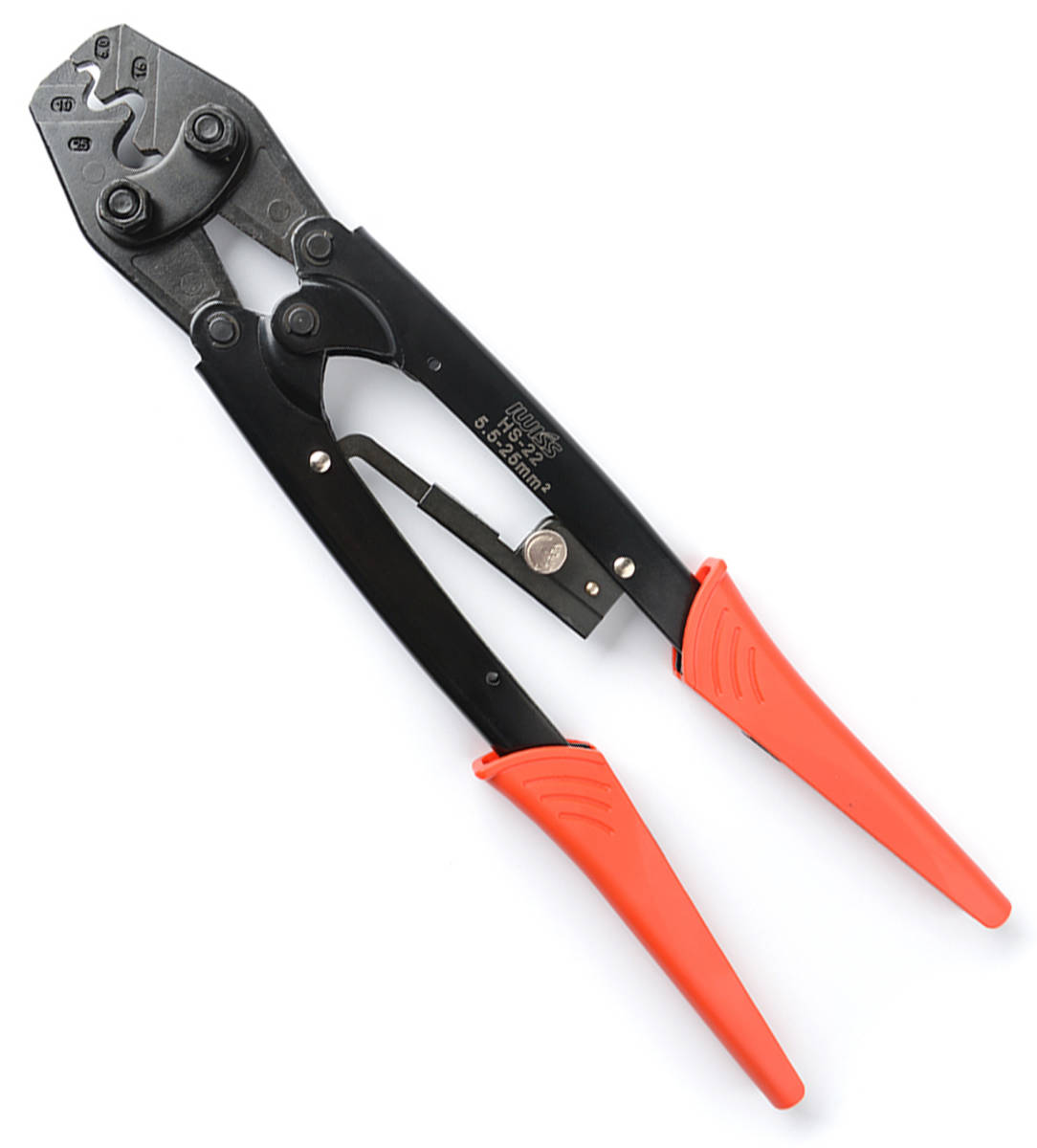 ☆正規品☆ アイウィス(IWISS) 裸圧着端子 裸圧着スリーブ 圧着工具 6.0-25.0sq対応 HS-22拍卖