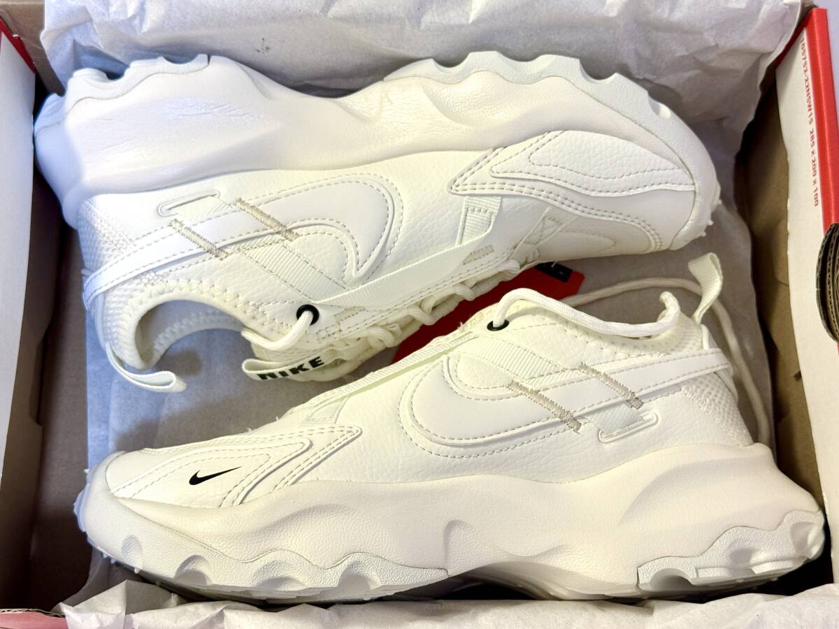 新品/NIKE/ナイキ/WMNS TC7900/レディース ガールズ スニーカー/SAIL/BLACK/セイル/ブラック/WHITE/ホワイト/生成り色/DD9682-100/22.5cm拍卖