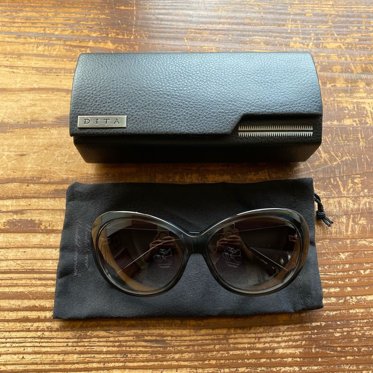 【希少 アンダーカバー UNDERCOVERISM 2006SS T期 DITA KLAUS ディータ クラウス GIZ柄 サングラス ブラック JONIO 保存ケース 5685 美品】拍卖