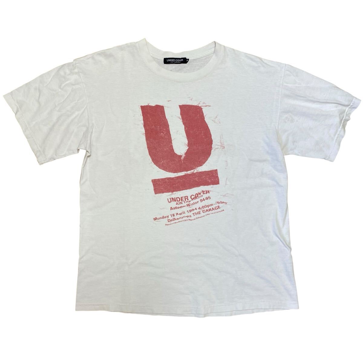 【アンダーカバー UNDERCOVER 1994AW 初期 フライヤープリント 復刻 メンズM JUN TAKAHASHI JONIO レッド 赤 5685 artscabut期】拍卖