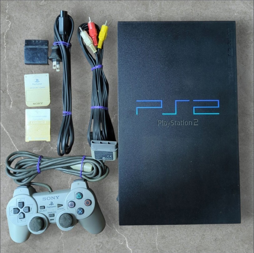【中古】PlayStation2 SCPH-50000 セット拍卖