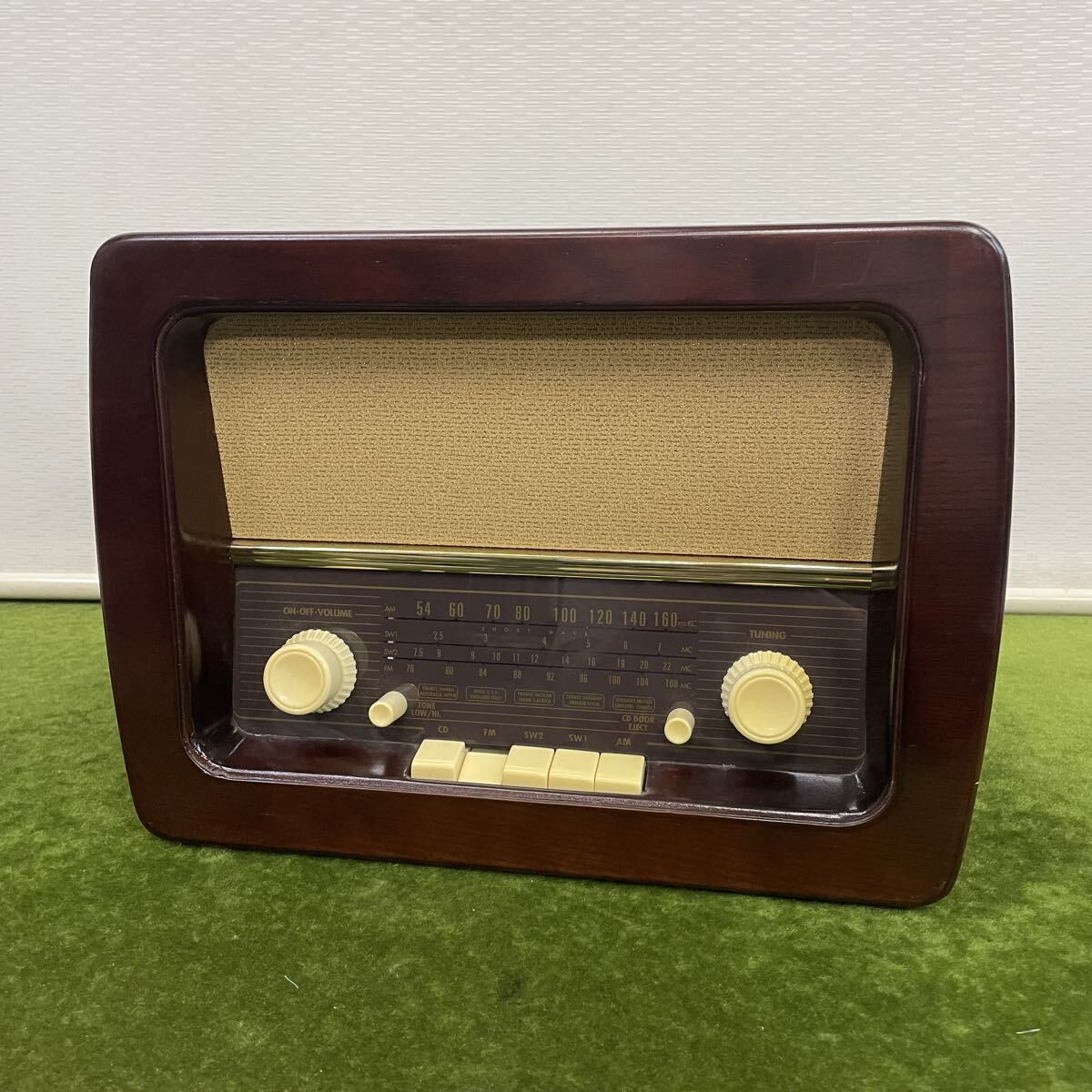 ★☆通電確認済み/現状渡し クマザキエイム アンティーク調CDプレーヤー AT-2472 ジャンク扱い拍卖