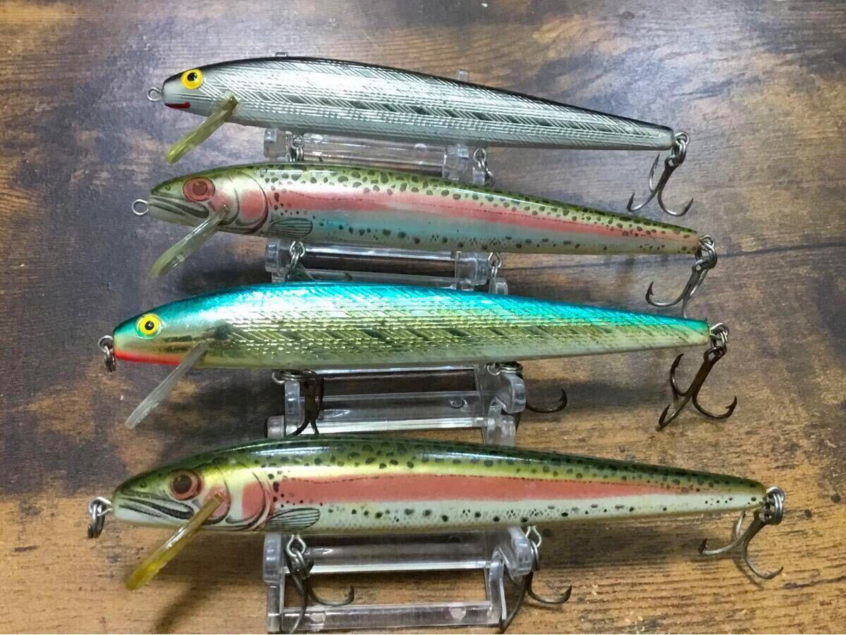OLD/REBEL/MINNOW/約115㎜・約10g・約14g/美品含む4点セット/オールド/レーベル/ミノー/(トラウト/ボーマー/バグリー)拍卖