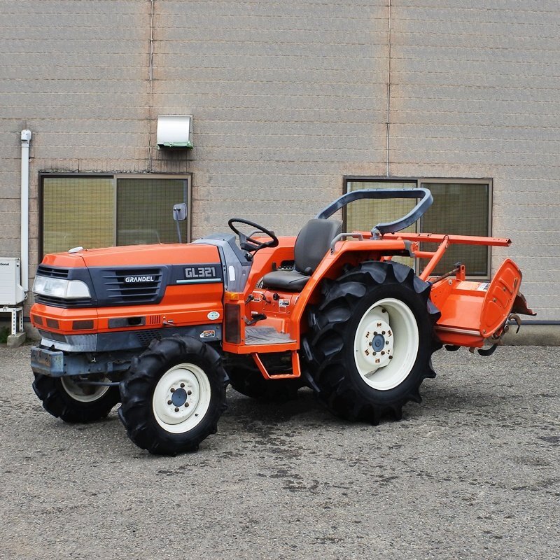 【山形】クボタ トラクター GL321 2396時間 33馬力 モンロー ディーゼル 自動水平 パワステ 倍速 耕運 ロータリー 倉庫保管 中古 東北拍卖
