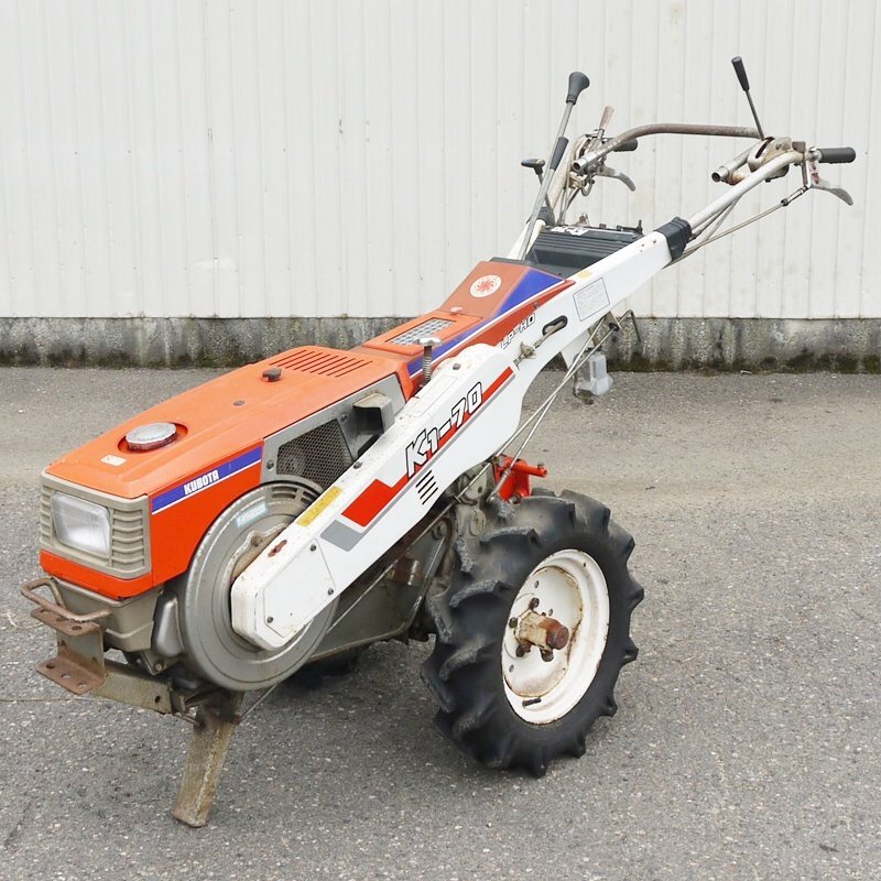 【新潟】クボタ 管理機/耕うん機 K1-70 K18A 太陽充電 セル式 本体のみ 最大7馬力 ディーゼル 耕運 耕耘 テーラー 牽引 けん引 中古 EA8拍卖