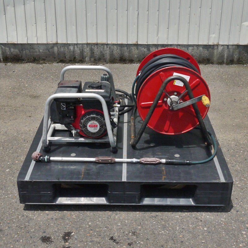 【新潟】丸山 セット動噴 MS154EA ホース 130m 3馬力 中古 動噴 動散 噴霧機 噴霧器 噴霧 散布 エンジンポンプ ミツビシ GB100 マルヤマ拍卖
