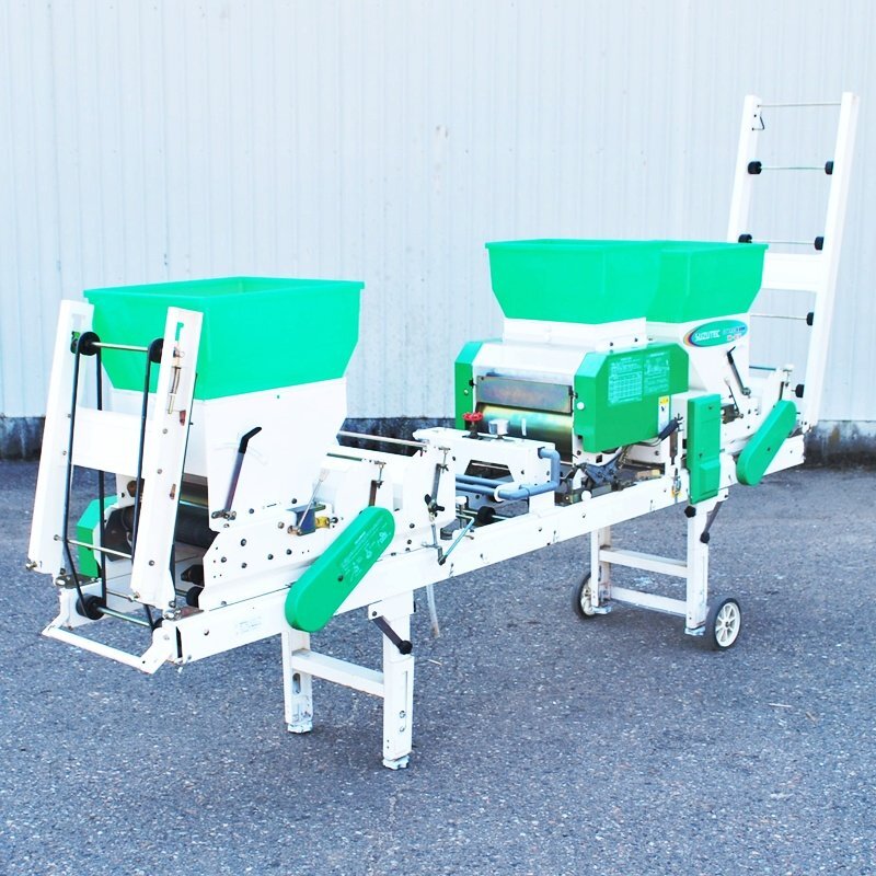 【新潟】スズテック 1回通し うすまき全自動播種機 THK-3017K 300枚/時 播種 種まき 種蒔き すじまき すじ撒き 潅水 床土 覆土 育苗 苗床拍卖