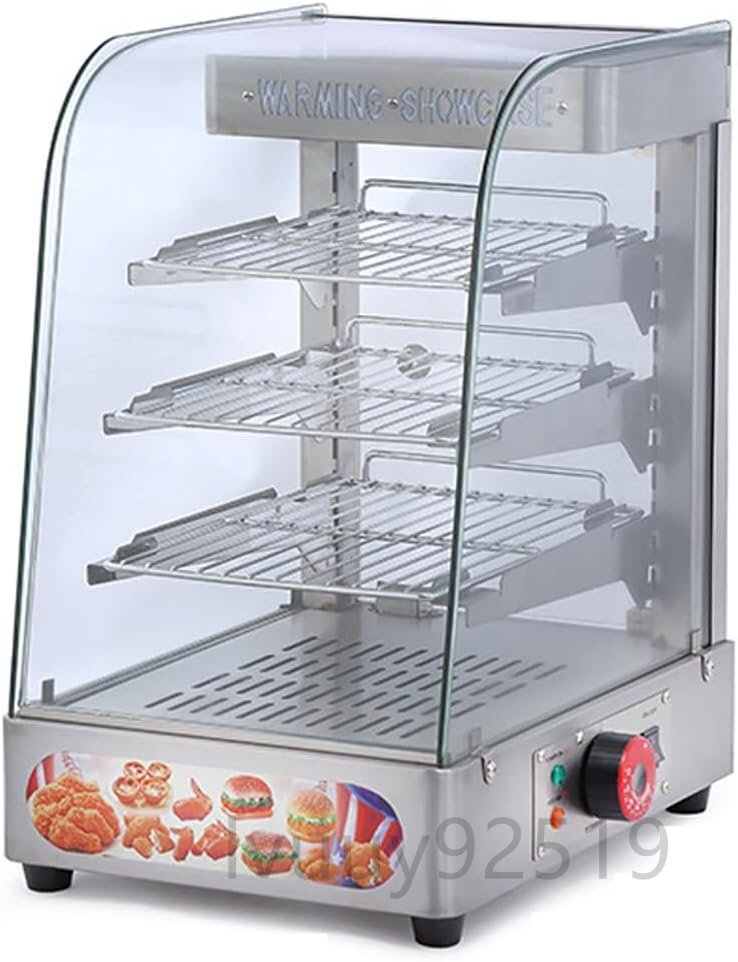3段フードウォーマー スライドドアと水トレイ付き15インチホットウォーマーショーケース 前後スライドドアと水トレイ付き拍卖