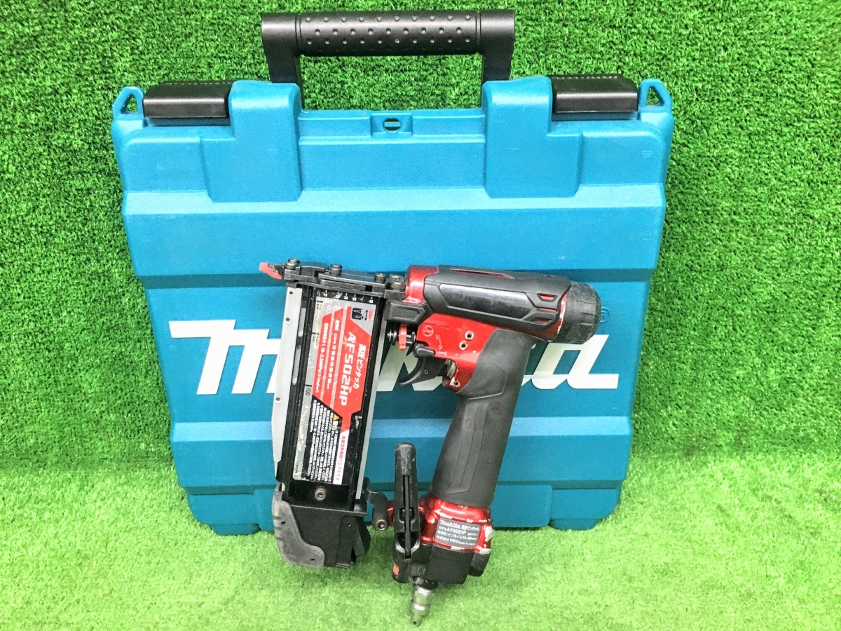 中古品 makita マキタ 高圧 50mm ピンタッカ AF502HP ※本体+ケース拍卖