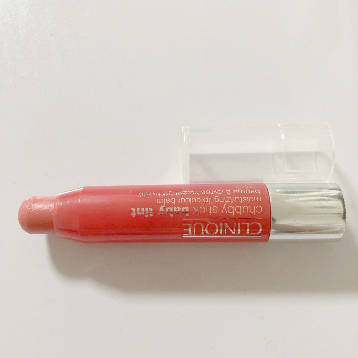 クリニーク・チャビースティックベビーティントモイスチャライジング リップカラーバーム・ミニサイズ・1.2g・02・定価990円④拍卖