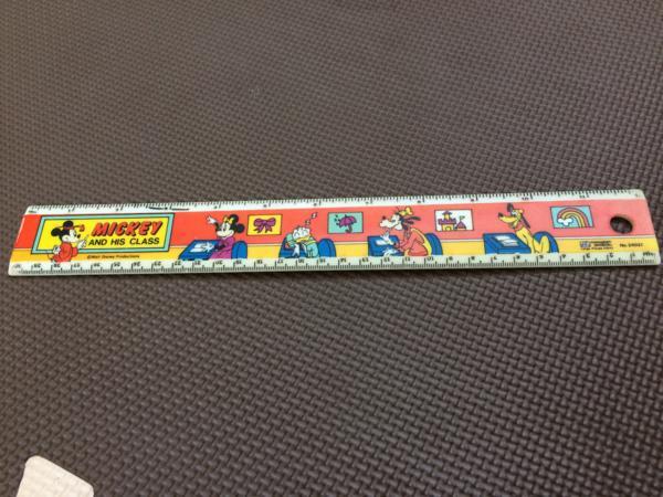 アメリカンヴィンテージ★CM表記あり★70’ディズニー定規★ルーラー★拍卖