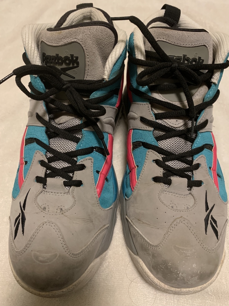 Reebok★RAIL2004★SAN ANTONIO★グレー&ティールピンク★28cm拍卖