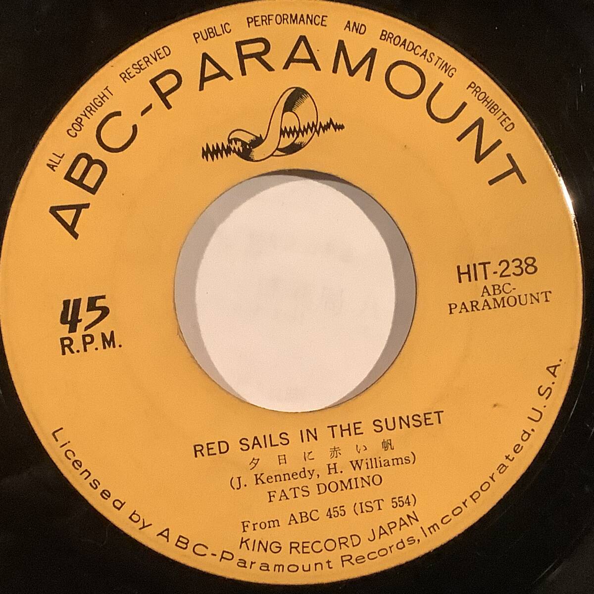 シングル盤(ジャケなし・日本盤EP)〓ヴァニラ・ファッジ『キープ・ミー・ハンギング・オン』『フォー・ア・リトル・ホワイト』 No.87〓拍卖