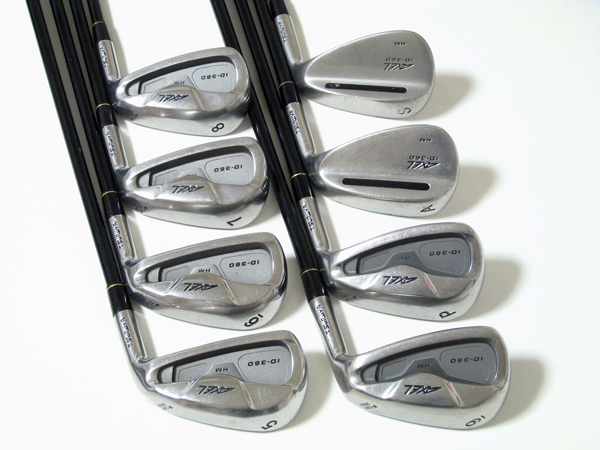 ◆送料無料◆希少中古◆つるやゴルフ◆アクセル ID-360 HM◆アイアン8本セット◆AXEL ID-360 HM カーボンシャフト◆R◆拍卖