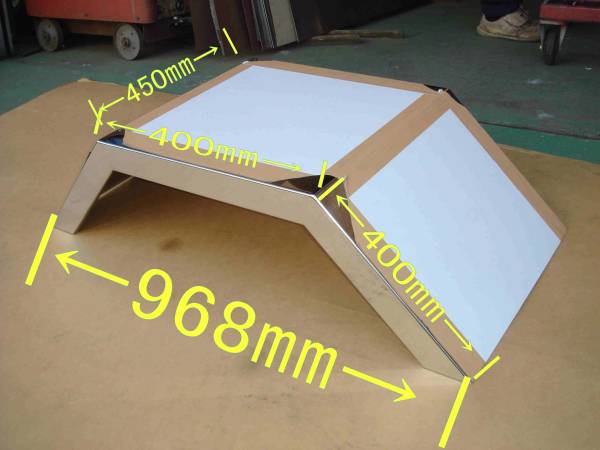 ☆2トンワイド用ステンレスリアフェンダー☆研磨600番★ウロコも可能です。拍卖
