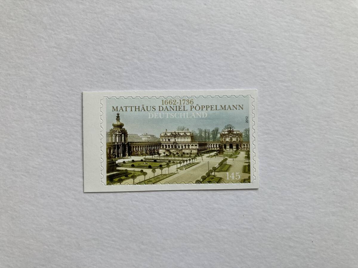 外国切手: ドイツ切手 「マッティウス・ダニエル・ペッペルマン 誕生350年」 (ドイツの建築家) 1種完 未使用拍卖