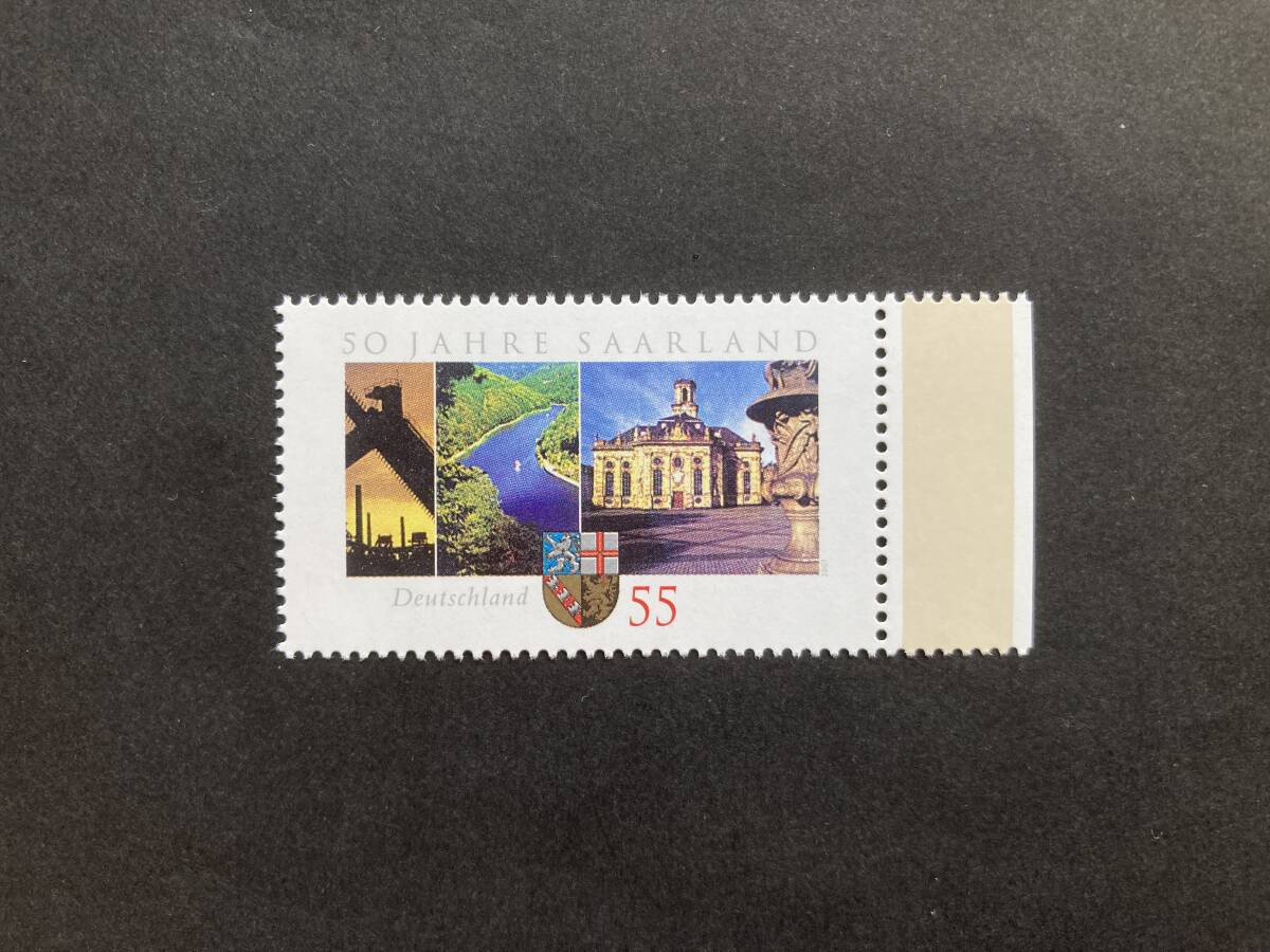 外国切手: ドイツ切手 「ザールラント州50年」 1種完 未使用拍卖