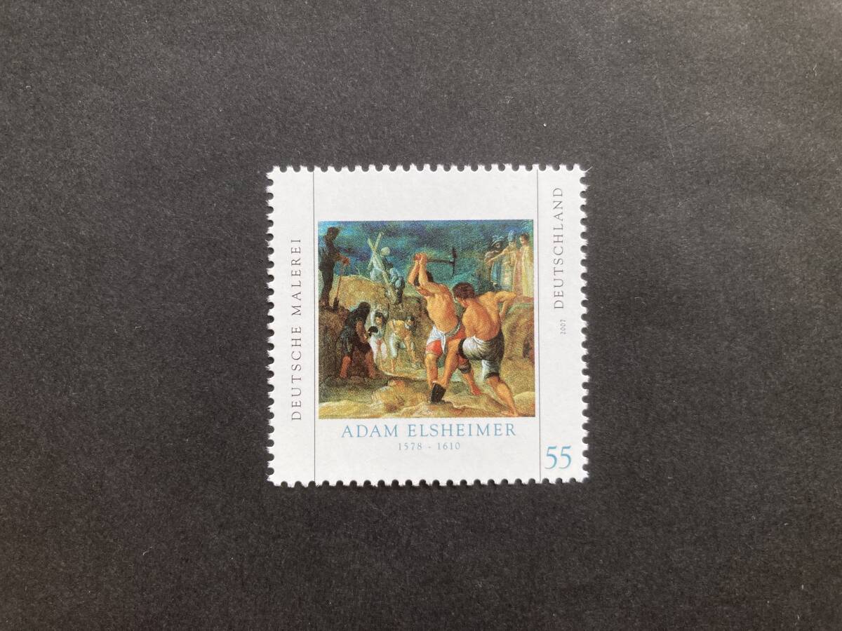 外国切手: ドイツ切手 「(ドイツの絵画 2007)アダム・エルスハイマー」 1種完 未使用拍卖