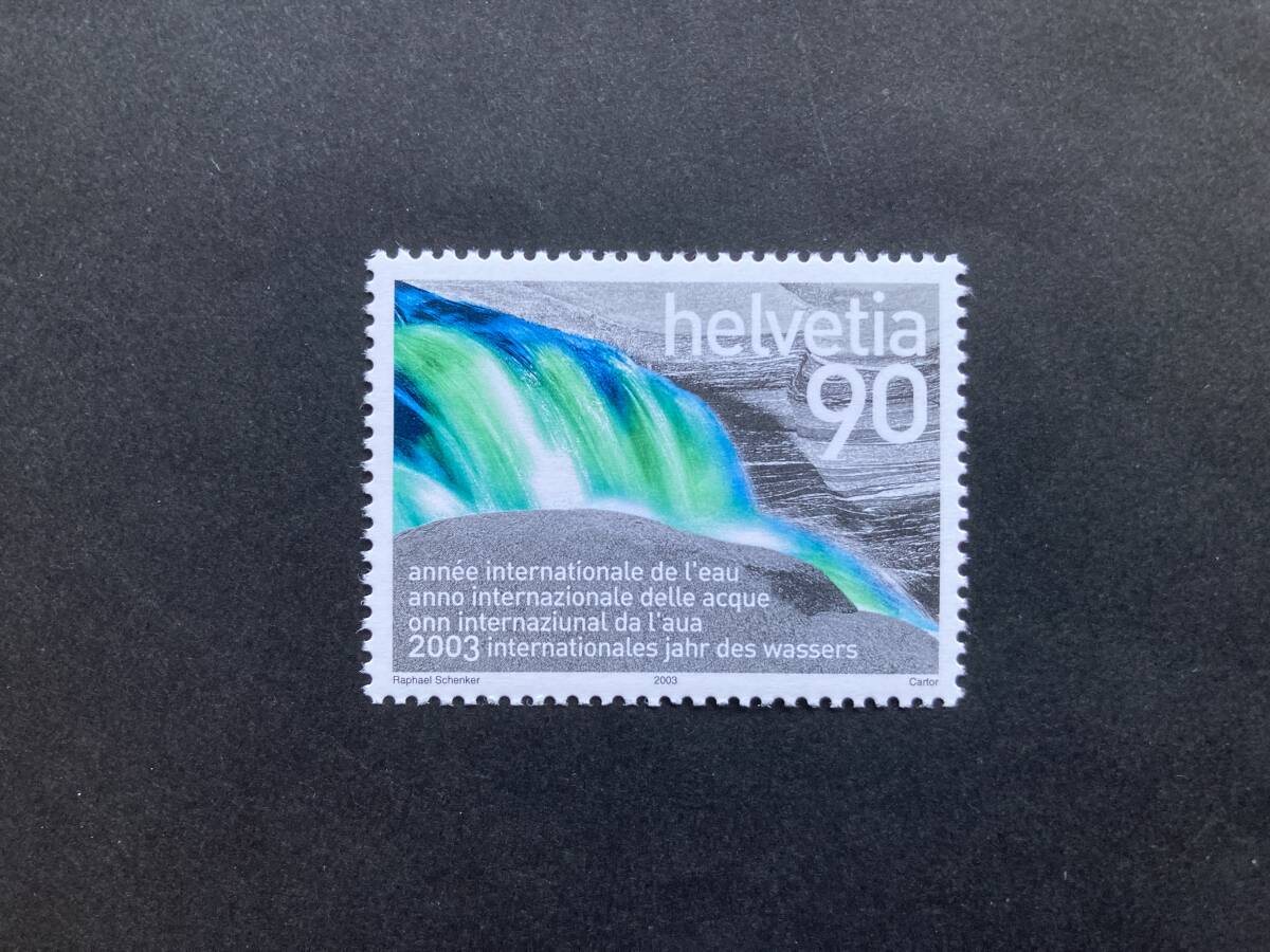 外国切手: スイス切手 「国際淡水年」 1種完 未使用拍卖