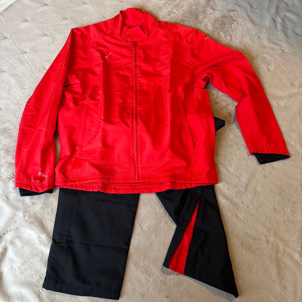 古着 上下セット PUMA プーマ ジャージ セットアップ L〜Oサイズ相当(大きめです)送料無料拍卖