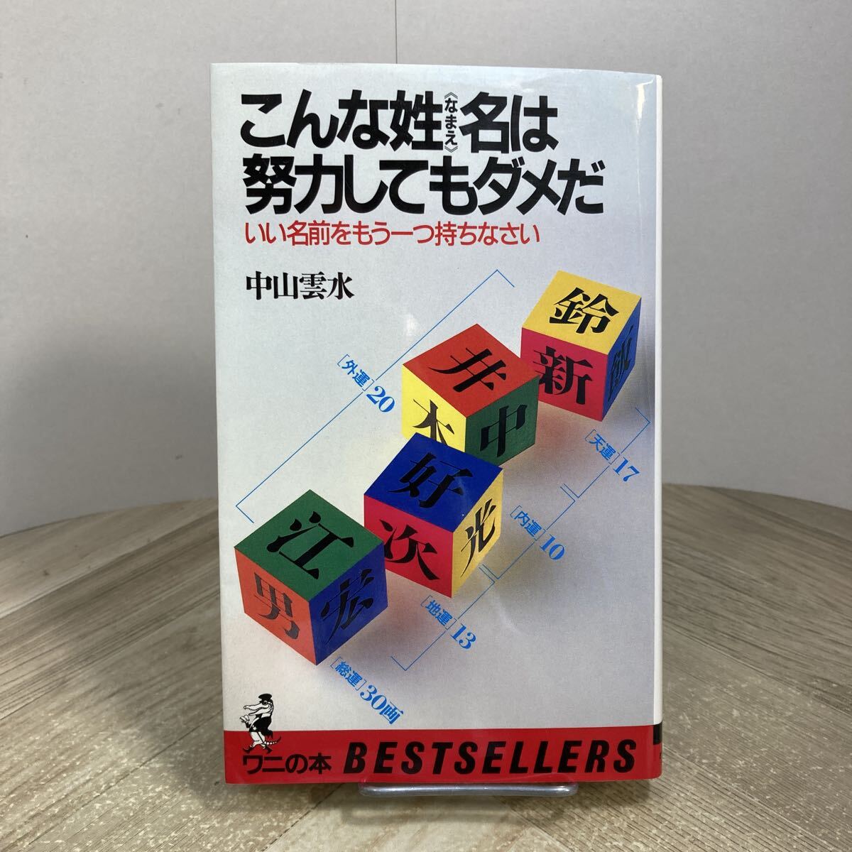 307m●こんな姓名は努力してもダメだ いい名前をもう一つ持ちなさい 中山雲水 ワニの本 1985年 KKベストセラーズ 姓名学 姓名判断拍卖