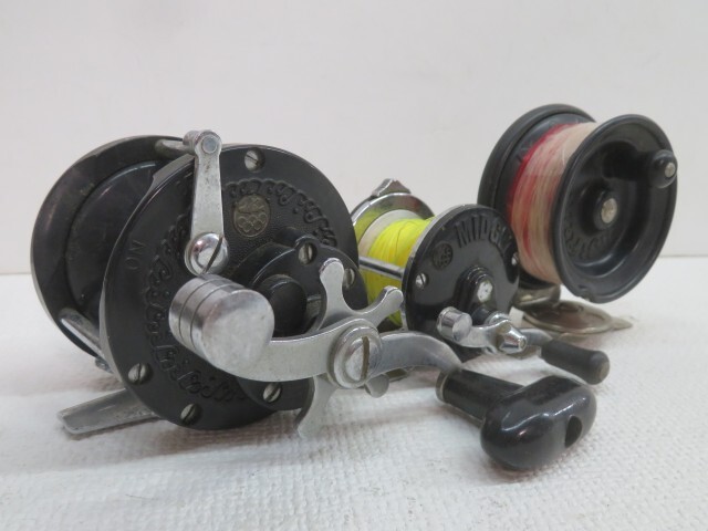 3点セット■Olympic/FUJIリール フィッシングリール オリンピック ファイター130 ミゼット ベイトリール フライリール USED 21180■!!拍卖