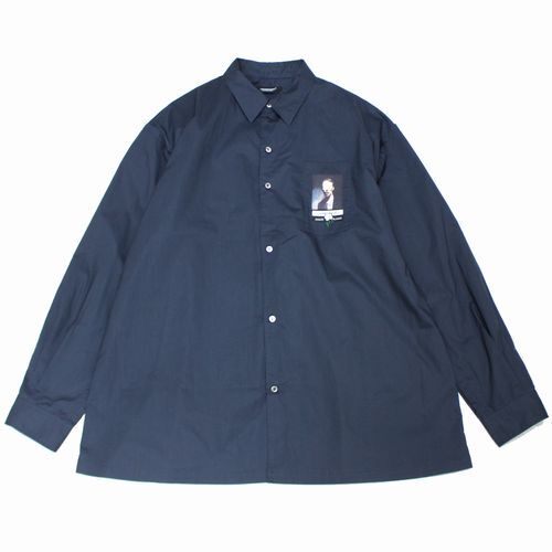 UNDERCOVER アンダーカバー 25SS タイプライターシームアウト長袖シャツ Jネーム 4 ネイビー拍卖