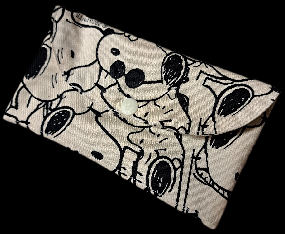 通帳ケース お薬手帳ケース マルチケース SNOOPY ハンドメイド拍卖