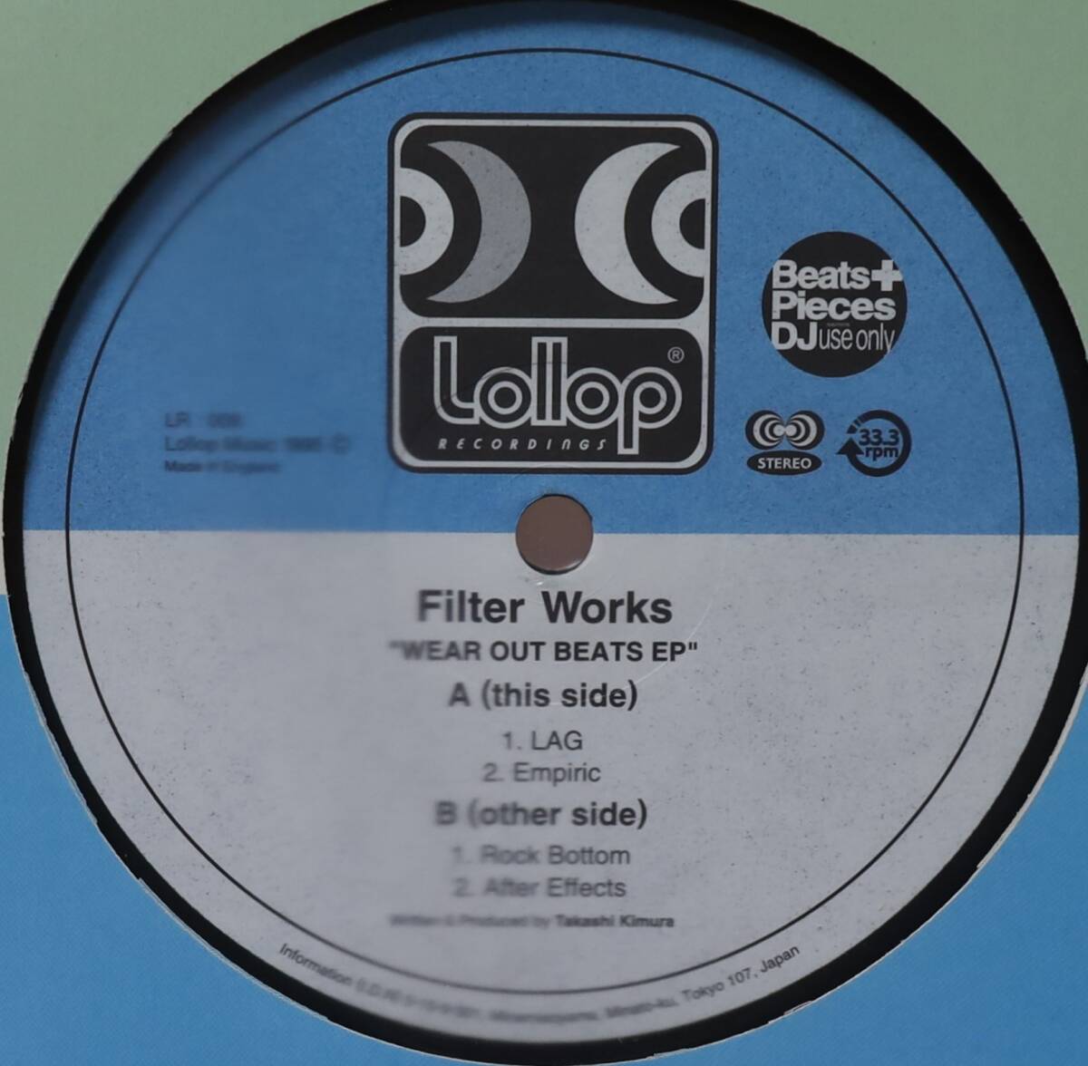 【廃盤12inch】Filter Works / Wear Out Beats EP拍卖