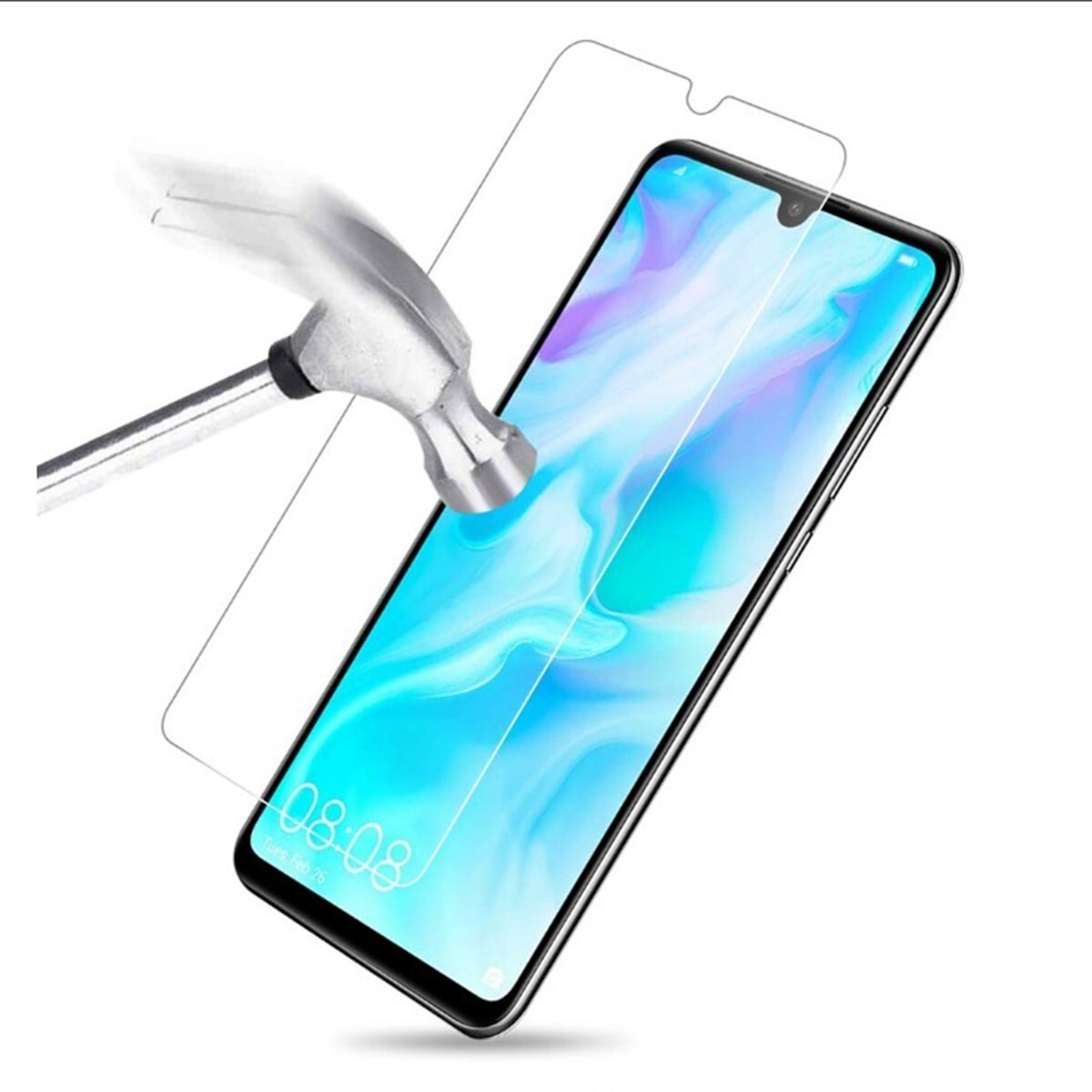 HUAWEI P30 lite Premium HWV33 9H 0.26mm 強化ガラス 液晶保護フィルム 2.5D K586拍卖