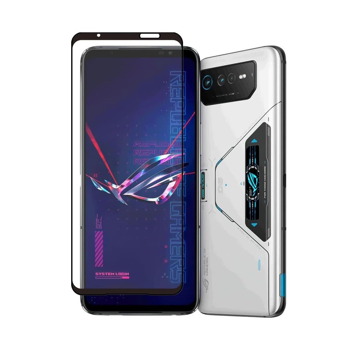 ROG Phone 6 6 PRO 7 7 PRO 9H 0.26mm 枠黒色 強化ガラス 液晶保護フィルム 2.5D L190拍卖