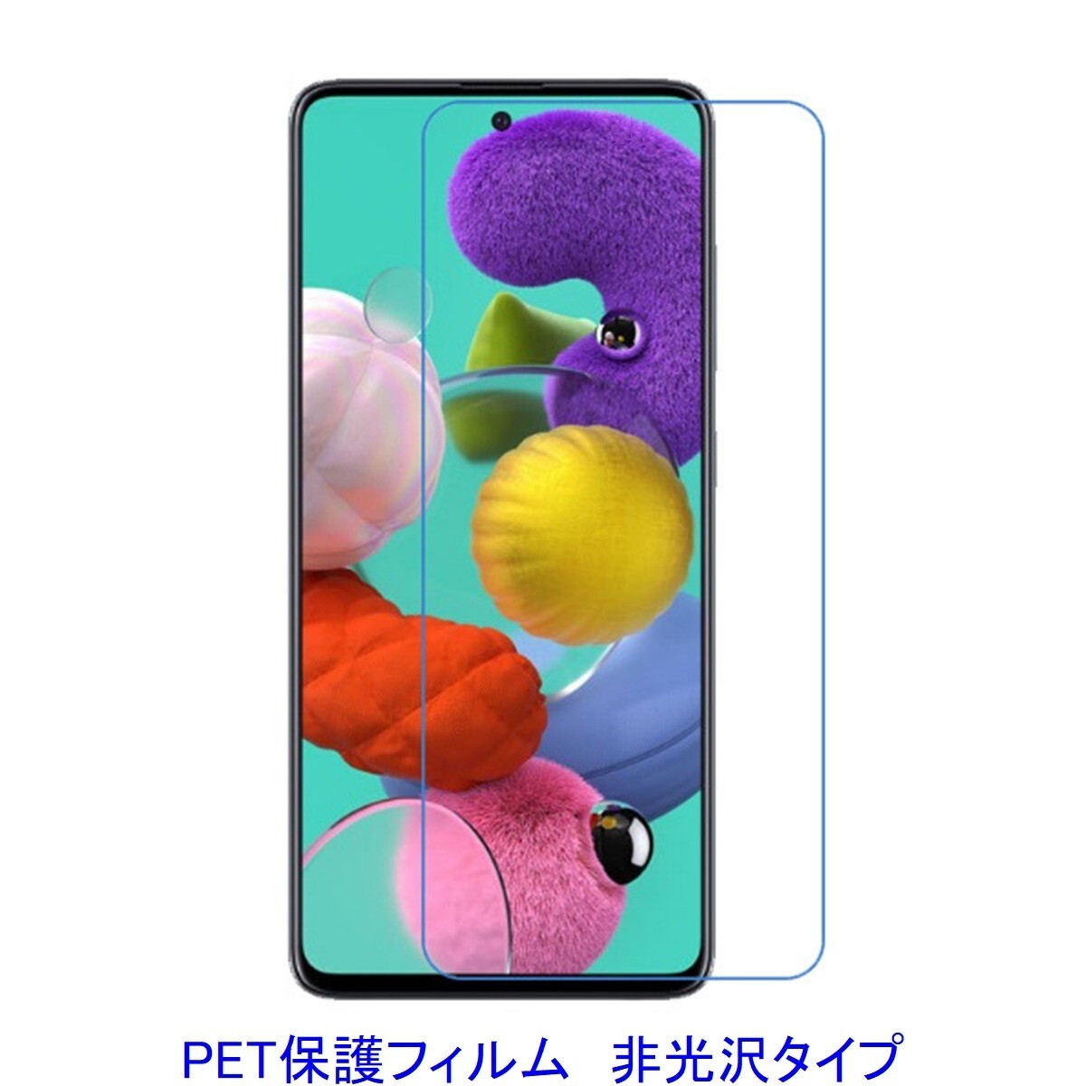 【2枚】 Galaxy A51 SC-54A SCG07 5G 6.5インチ 液晶保護フィルム 非光沢 指紋防止 D136拍卖