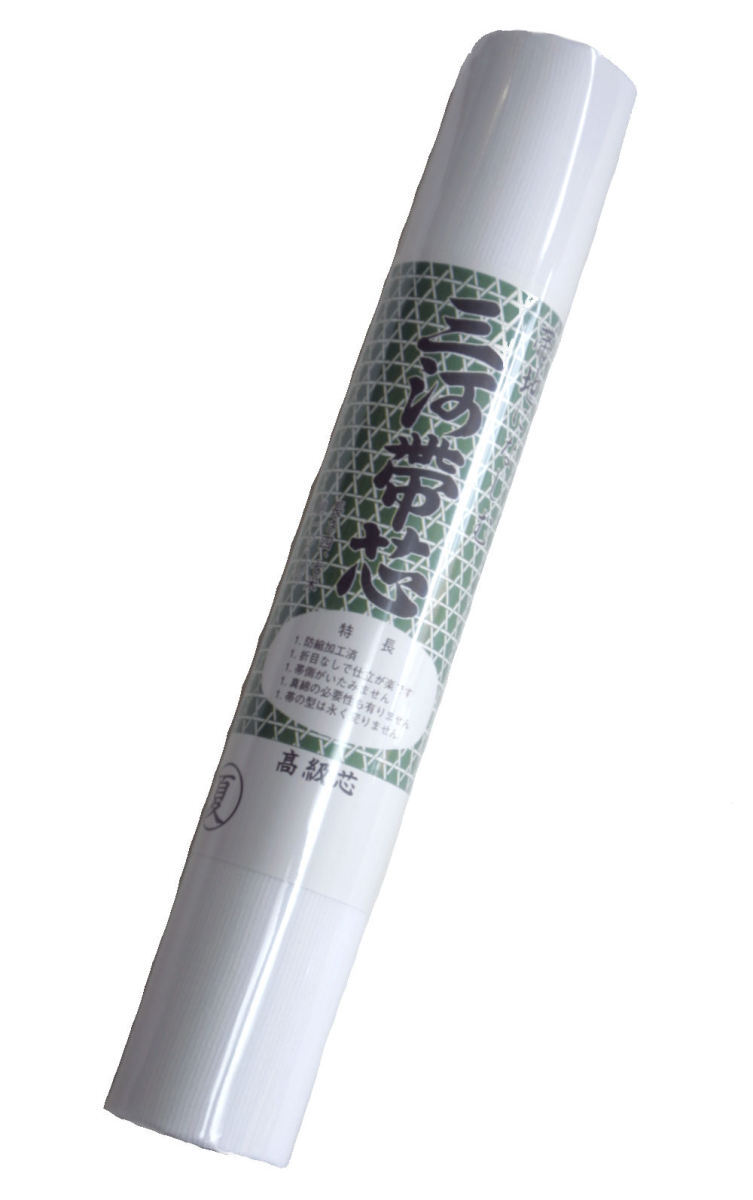 帯芯 三河特選 高級帯芯 夏帯芯 名古屋帯&袋帯 共用品 綿100% 定番タイプ 糸晒し拍卖