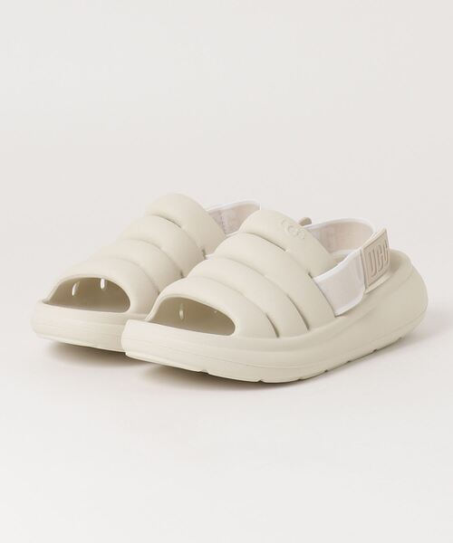 「UGG」 フラットサンダル 6(23) オフホワイト レディース拍卖