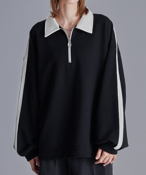 「Loose/ルース」 スウェットカットソー X-SMALL ブラック メンズ拍卖