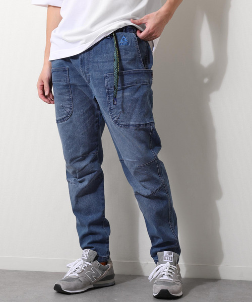 「GERRY」 ダメージ加工デニムパンツ X-LARGE サックスブルー メンズ拍卖