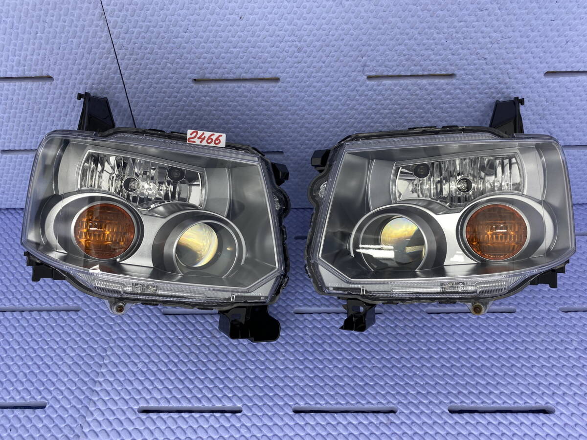 2466 * オッティ H92W ヘッドライト 左右 セット ヘッドランプ 左 右 レンズ HID キセノン 三菱 ekスポーツ H82W P6537拍卖