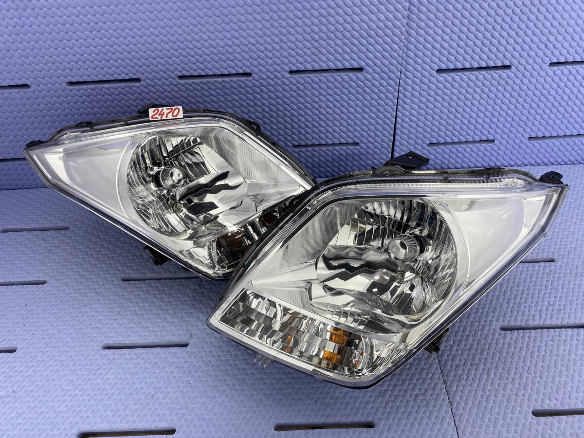 2470 * ワゴンR MH23S ヘッドライト 左右 100-59193 レべ付 HID 拍卖