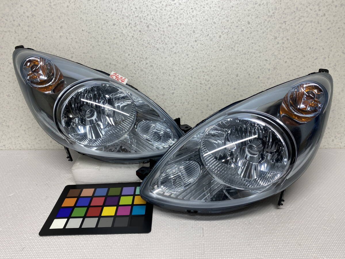 2424 * スモーキーカラーリング * ライフ JB5 前期 ヘッドライト 左右 レベ無 スタンレー P3384 キセノン HID 拍卖
