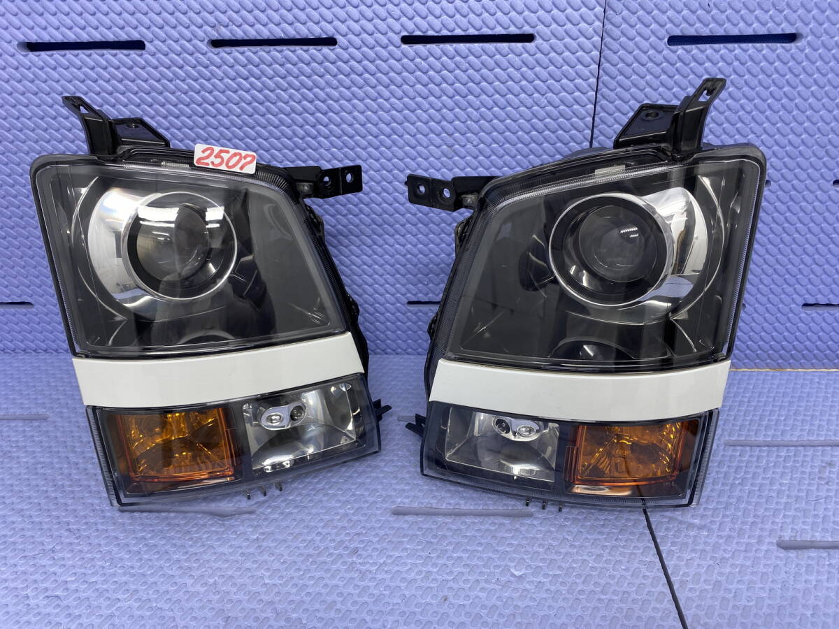 2507 ** ワゴンR RR MH22S 後期 ヘッドライト 左右 コイト 100-59052 キセノン HID レベ付 拍卖