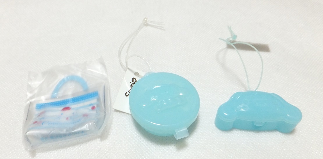 サンリオ シナモロール シナモン 3点 マスコット 小物入れ おまけ 非売品 プレミアム PRM ケース ミニバッグ拍卖