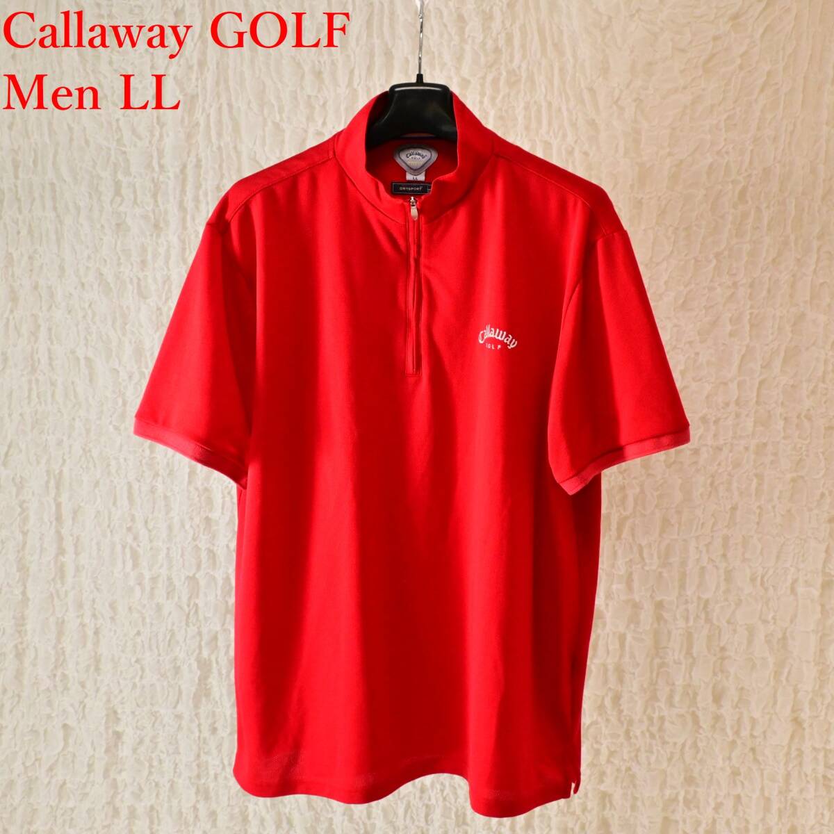 O5 Men LL キャロウェイゴルフ 赤 半袖プルオーバー拍卖