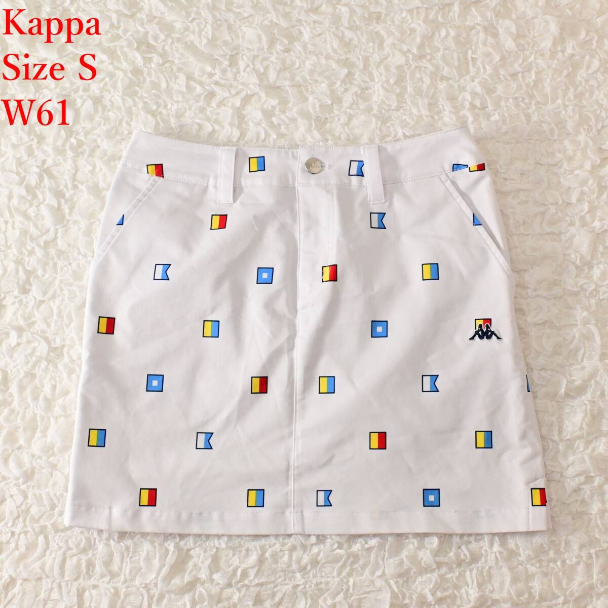 サイズS W61 Kappa 白 ミニスカート拍卖