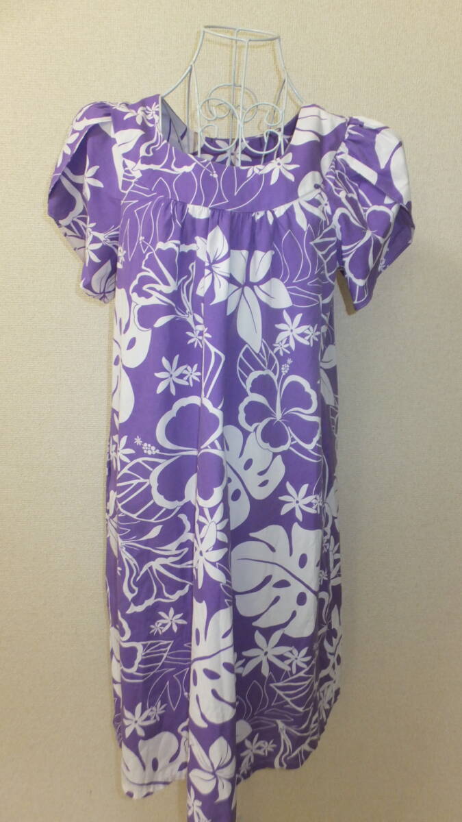 ★HAWAIIAN DRESS★Y NOT HAWAII Muumuu MADE IN HAWAII Size S ハワイ製 ハワイアンドレス フラ HULA HAWAII USED IN JAPAN 拍卖