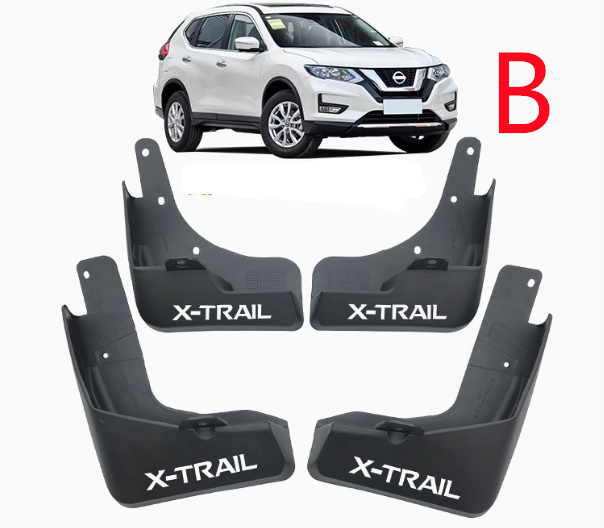 日産 エクストレイル T32 NT32 HT32 HNT32 泥除け マッドガード ブラック 青文字 4PcS bajiao406-ss2拍卖