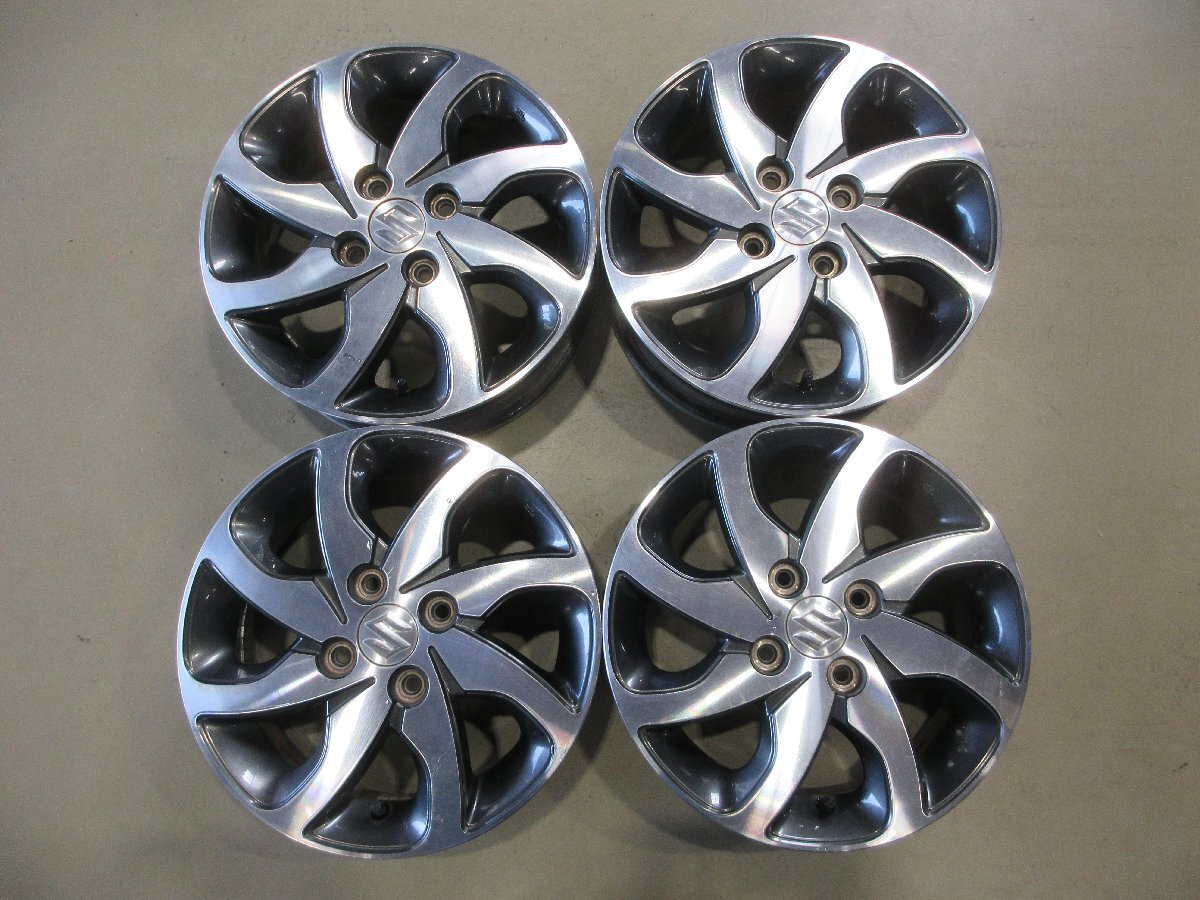 (R07/07/11) ■14インチ 純正アルミホイール / スズキ MK21S パレット / 14X4.5J+50 / 4H PCD100 / 4本 / 中古拍卖