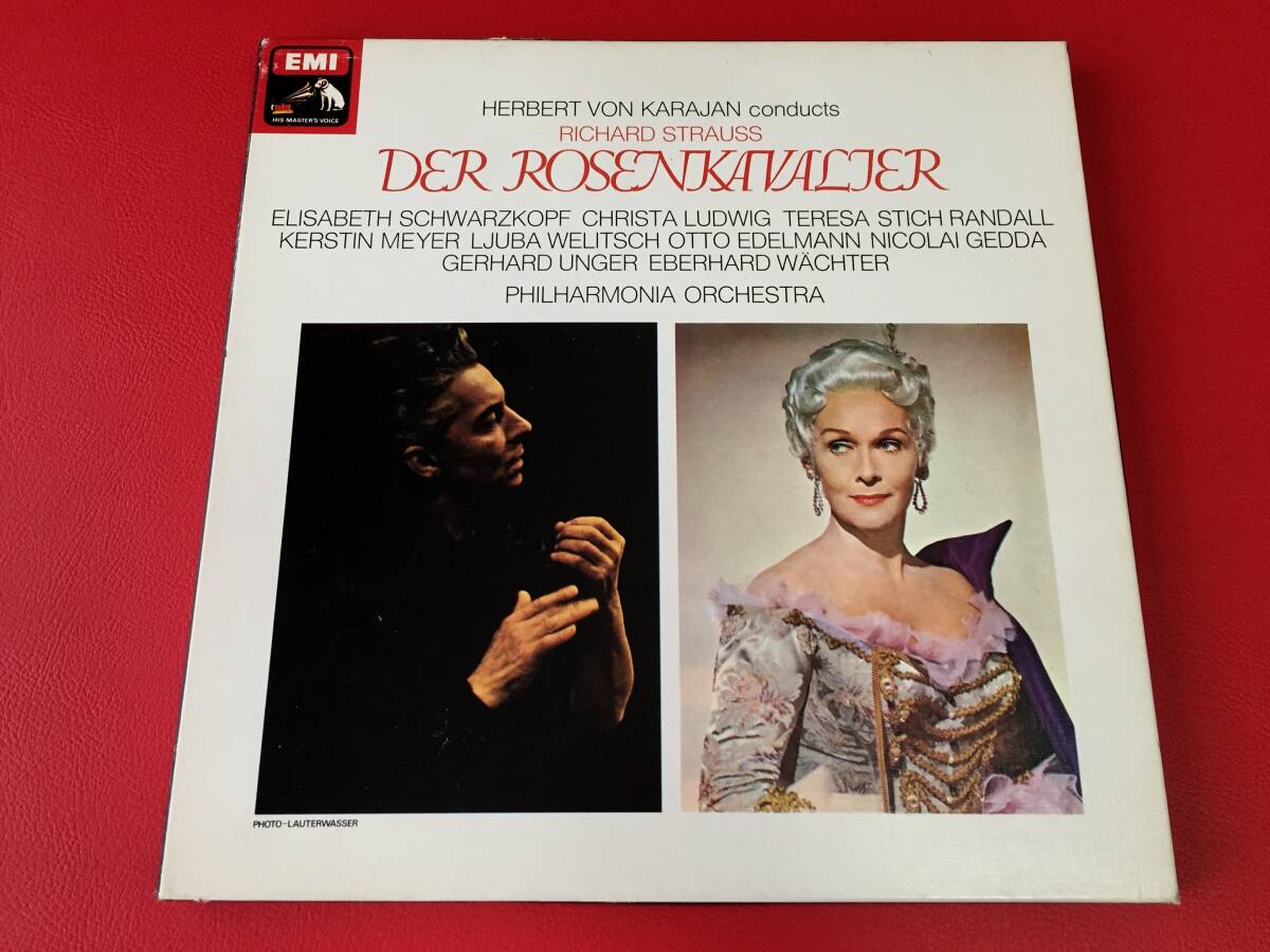 ◆◆英盤/カラヤン/R.シュトラウス:「ばらの騎士」Der Rosenkavalier/フィルハーモニア管弦楽団/BOX-4LP/SLS 810 #D05YY1拍卖