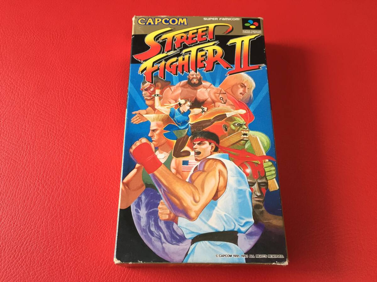 ◆ストリートファイターⅡ/箱・取説・ハガキ付/スーパーファミコンソフト/SHVC-S2 #D17YY1拍卖